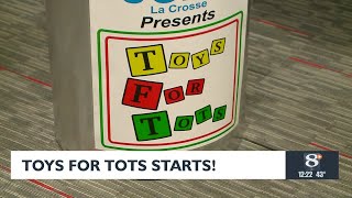 Toys for Tots donation drive kicks off [upl. by Petrina]