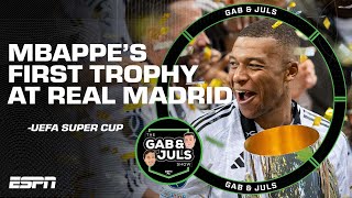 MBAPPE WINS HIS FIRST TROPHY WITH REAL MADRID against Atalanta for UEFAs Super Cup 🏆  ESPN FC [upl. by Omura253]