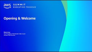 AWS Summit Washington DC Executive Program 2024  Opening Remarks [upl. by Bushweller]