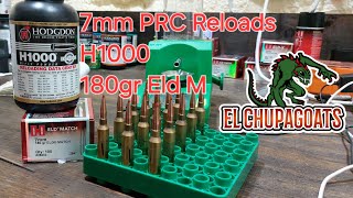 7mm PRC HANDLOADS WITH H1000 AND HORNADY 180GR ELD M ON SAVAGE 110 TRAIL HUNTER [upl. by Maier]