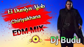 Ei Duniya Ajob Chiriyakhana EDM Mix Dj Budu Singer song old mix super quality [upl. by Anivas275]