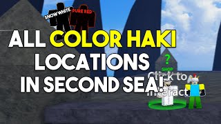 HAKI COLOR All Master Of Auras Locations In Second Sea  Blox Fruits [upl. by Schweitzer225]