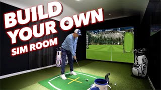 How to build your own Golf simulator room ON A BUDGET [upl. by Almat]