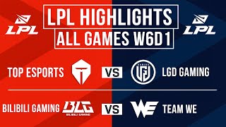 LPL Highlights ALL GAMES Week 6 Day 1  LPL Spring 2024 [upl. by Suirad]