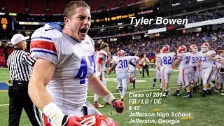 Tyler Bowen  POINT UNIVERSITY Signee 2014 Highlights  Jefferson High GA  DE [upl. by Nisaj465]