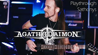 Agathodaimon  Banner Of Blasphemy Guitar Playthrough by Sathonys [upl. by Giverin839]