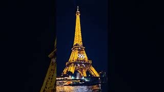 Spectacular Eiffel Tower Light Display at Paris Olympics short eiffeltower [upl. by Terces374]