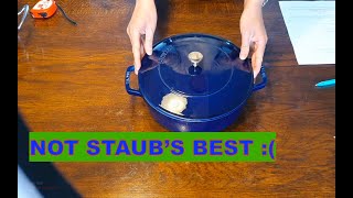 Staub Cast Iron Braiser  A Look and Impressions Comparison with Le Creuset [upl. by Ninnahc]