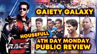 RACE 3  4th DAY PUBLIC REVIEW  Gaiety Galaxy HOUSEFULL  Salman Khan [upl. by Naujaj]