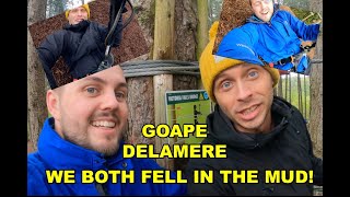 GoApe Delamere  Treetop Challenge  Falling In The Mud  Vlog 2021 [upl. by Ilatfen584]