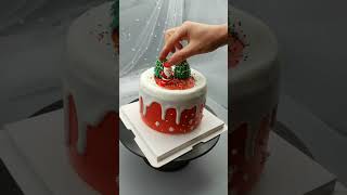 Christmas Cake Design amp Ideas trending recipe christmas shortsvideo [upl. by Akienaj339]