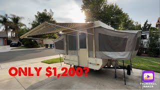 Bought a Clean 1992 Coleman FleetWood PopUp Camper For Only 1200 [upl. by Goode833]