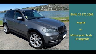 BMW X5 E70 Regular to Motosports Body Kit Upgrade [upl. by Nessah]