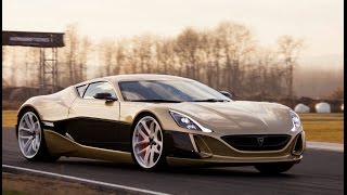 Rimac ConceptOne versus Bugatti Veyron  track and drift action [upl. by Smart981]