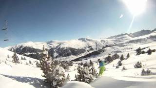 Soldeu Andorra  Snowboarding Powder GoPro 2012 [upl. by Sucramal]