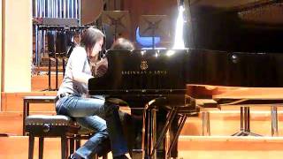 BingBing Li piano Rachmaninoff Paganini Concerto rehearsal part II [upl. by Hedvige]