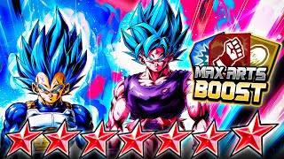 Dragon Ball Legends MAX ARTS BOOSTED 14 STAR SSBKK GOKUSSBE VEGETA ARE UNSTOPPABLE [upl. by Elokkin668]