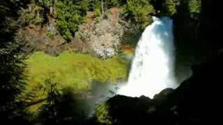 Stock Footage Sahalie Falls Oregon [upl. by Jandel]