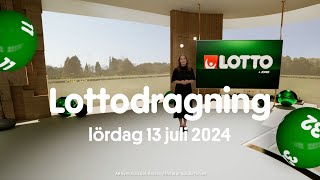 Lotto lördag 13 juli 2024  Lottodragningen [upl. by Viguerie]