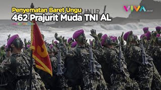 MERINDING Hentakan Suara Ratusan Prajurit TNI AL Guncang Pantai Baruna [upl. by Delisle189]