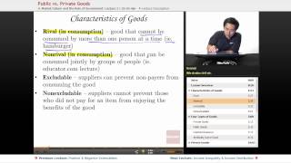 quotPublic vs Private Goodsquot  AP Microeconomics with Educatorcom [upl. by Ramonda785]