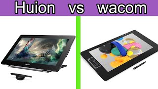 Huion vs Wacom [upl. by Ikairik553]