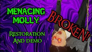 Spirit Halloween Menacing Molly Repair Restoration and Demo [upl. by Arissa]