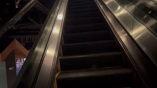 KONE Escalators at Splitsville Lanes at Disney Springs  Lake Buena Vista FL [upl. by Eanil]