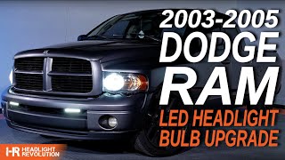 HR Tested 20032005 Ram 1500 LED Shootout  Headlight Revolution [upl. by Orhtej]