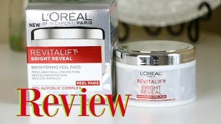 NEW LOreal Brightening Peel Pads  Review [upl. by Nna]