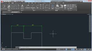 （AutoCAD Mechanical）記入されている長さ寸法線を２つに分割してみました！ [upl. by Fesoy]