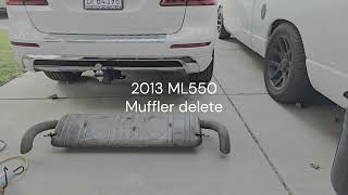 2013 ML550 Muffler delete [upl. by Budge506]