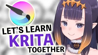 【DRAWING】 Lets Learn Krita Together [upl. by Dnomse485]