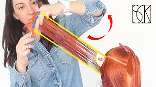 LONG LAYERS HAIRCUT  tutorial by SANJA KARASMAN [upl. by Nilson]