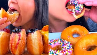 ASMR TOO MUCH DONUTS eating  JUICY BITE  MUKBANG COMPILATION [upl. by Jer579]