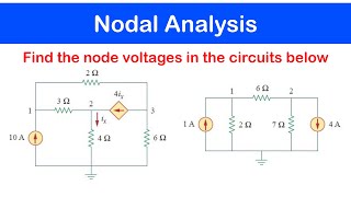 ☑️12  Nodal Analysis involving Current Sources [upl. by Devan]