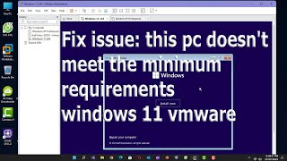 How to fix Vmware cant not install windows 11 [upl. by Georgianne]