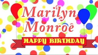 Happy Birthday Marilyn Monroe Song [upl. by Aynotahs]