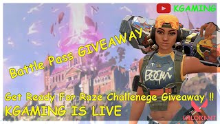 Win The Raze Challenge and Get a BattlePass Tomorrow kgaming episode9act1 valorant [upl. by Lyrad]