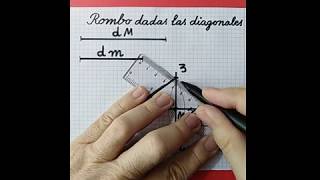 ROMBO dadas las DIAGONALES perpendiculares [upl. by Igig]