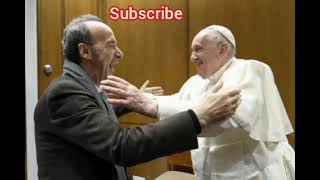 quotLife is Beautifulquot Actor Roberto Benigni Meets the Pope [upl. by Luce433]