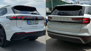 NEW Volkswagen TIGUAN 2024 vs NEW Skoda KODIAQ 2024  Exterior amp TRUNK Comparison [upl. by Sherrod]