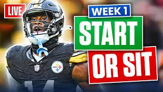 Fantasy Football Week 1 Start or Sit Lineup Advice 2024 [upl. by Bysshe]