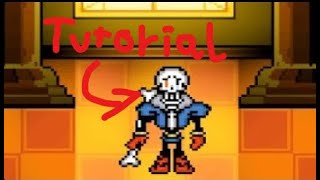 How to Play as DISBELIEF PAPYRUS in BONETALE V1608 Tutorial [upl. by Godard257]