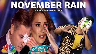 Golden Buzzer  Filipino participant make the with Golden Voice the song November Rain [upl. by Toinette]