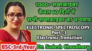 Bsc 3rd year online classes  Electronic Spectroscopy  Physical chemistry by Dr Sudesh Choudhary [upl. by Assek]