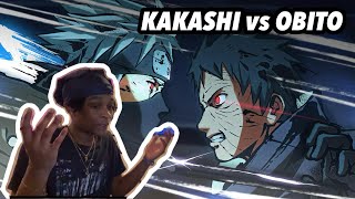 Kakashi vs Obito Reaction [upl. by Snashall]