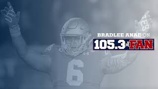 Bradlee Anae on 1053 The Fan 42520  Dallas Cowboys 2020 [upl. by Rory]