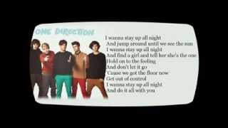 Up All Night  One Direction Lyrics [upl. by Eterg]