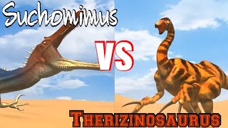 Suchomimus vs Therizinosaurus Talking Version [upl. by Yevrah549]